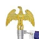 Flagpole Eagle Topper-Golden Decorative Finial-1/2-13UN for Flagpoles
