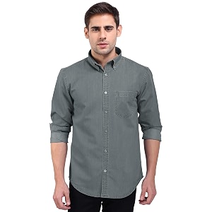 FLAGS Mens Regular Fit Casual Shirt