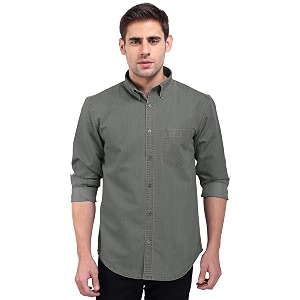 FLAGS Mens Regular Fit Casual Shirt