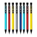 FLAIR Creative Series 2.0mm Tri-o Mechanical Pencil | Retractable Mechanism With Extra Dark 2B Leads | Non-Stop Automatic Writing | Inbuilt Sharpner Included | Pack of 8