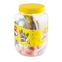 Flair Creative Series Colourful Boom Eraser Jar Pack | Neat &amp; Dust Free Erasing | Triangle Shape for Easy to Grip | Non-Toxic &amp; Safe for Childrens | Pack of 30
