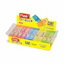 Flair Creative Series Cube Eraser | Neat & Dust Free Erasing | Neon Color Erasers | Stationery Gift Item for Kids & Students | Safe for Children | 5 Shades Box of 20 x Set of 3
