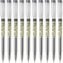 FLAIR Flair Glass Gel Pen Pack of 10 Pens -Black Ink Gel Pen