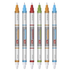 flair inky series eraser dx fountain dual pen pouch pack  write erase amp rewrite easily  washable ink with special fluid that instantly evaporates  blue ink pack of 6