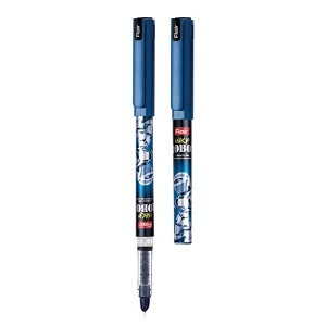 flair inky series robot liquid ink fountain pen blister pack  free 2 pieces x-large jumbo cartridges with each pack  cute amp stylish pen for kids girls students teens gifts  blue ink pack of 6