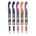 Flair Inky Series Sports Surfing Liquid Ink Fountain Pen Blister Pack | Free 2 Pieces X-Large Jumbo Cartridges | Cute &amp; Stylish Pen For Kids Girls Students Teens Gifts | Blue Ink, Pack of 6