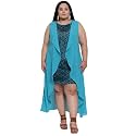 Flambeur Women39s Georgette Fit and Flare Knee-Length