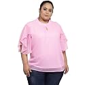 Flambeur Women39s Solid Regular Fit Top