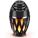 Flame Light Speaker, Led Flame Speakers Torch Atmosphere Bluetooth Speakers &amp; Outdoor Portable Stereo Speaker with HD Audio and Enhanced Bass Flickers Warm Lamp for iPhone/iPad/Android