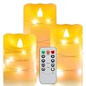 Flameless battery Operated LED candles 11 Key remote control 24-hour timer