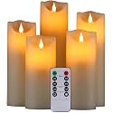 Flameless Battery Operated LED Candles 10key Remote Control 24-Hour Timer