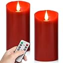 Flameless Battery Operated LED Candles 3D Wick Remote Control 24-Hour Timer