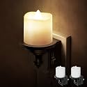 Briignite Flameless Candle Night Light, Night Lights Plug into Wall Warm