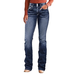 Flamingals High Waist Boot Cut Jeans for