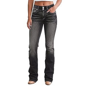 Flamingals High Waist Boot Cut Jeans for