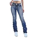 Flamingals High Waist Boot Cut Jeans for
