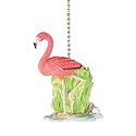 Clementine Designs Pink Flamingo Ceiling Fan Pull Chain Light Nautical Beach Ocean Sea Life Decorative Extension