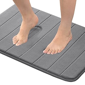 flamingo p soft non slip absorbent bath rugs bathroom rug set memory foam bath mats for bathroom brown striped pattern size w17 x l24