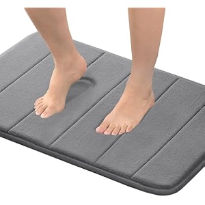flamingo p soft non slip absorbent bath rugs bathroom rug set memory foam bath mats for bathroom brown striped pattern size w17 x l24