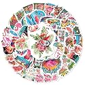 Flamingo Summer Tropical Aesthetic Stickers Pack Vinyl Waterproof Decals for Laptop Water Bottles Phone Notebook Luggage DIY Decoration Teens Girls Adults 50Pcs Car