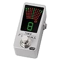FLAMMA Tuner Pedal FC04 Chromatic Guitar Tuner Pedal, Tuning Pedal for High Precision 1 Cent with Pitch Indicator for Guitar and Bass, True Bypass