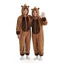 Flannel Fleece Child Onesies – Fuzzy Onepiece Hood Costume - Blanket Sleep