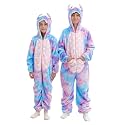 Flannel Fleece Child Onesies – Fuzzy Onepiece Hood Costume - Blanket Sleep