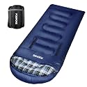 Flannel Sleeping Bag Cotton 0 Degree Cold Weather for Adults XXL Wearable Sleeping Bag 4 Seasons Waterproof with Compression Sack