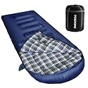 Flannel Sleeping Bag Cotton 0 Degree Cold Weather for Adults XXL Wearable Sleeping Bag 4 Seasons Waterproof with Compression Sack