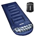 Flannel Sleeping Bag Cotton 0 Degree Cold Weather for Adults XXL Wearable Sleeping Bag 4 Seasons Waterproof with Compression Sack