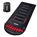 Flannel Sleeping Bag Cotton 0 Degree Cold Weather for Adults XXL Wearable Sleeping Bag 4 Seasons Waterproof with Compression Sack