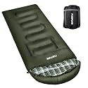 Flannel Sleeping Bag Cotton 0 Degree Cold Weather for Adults XXL Wearable Sleeping Bag 4 Seasons Waterproof with Compression Sack