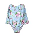 Flap Happy Baby Girls' UPF 50+ Charlie L/S Rash Guard Swimsuit
