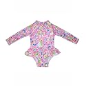 Flap Happy Baby Girls' UPF 50+ Alissa Infant Ruffle Rash Guard Swimsuit