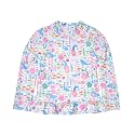 Flap Happy Girls' UPF 50+ Ruffle Rash Guard