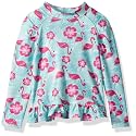 Flap Happy Girls' UPF 50+ Ruffle Rash Guard