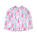 Flap Happy Girls' UPF 50+ Ruffle Rash Guard