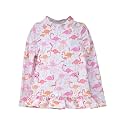Flap Happy Girls' UPF 50+ Ruffle Rash Guard