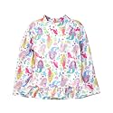 Flap Happy Girls' UPF 50+ Ruffle Rash Guard