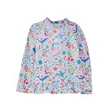 Flap Happy Girls' UPF 50+ Ruffle Rash Guard