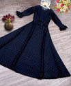 Knock Knock Studio Flared/A-line Gown (Black)