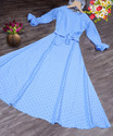 Knock Knock Studio Flared/A-line Gown (Light Blue)