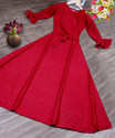 Knock Knock Studio Flared/A-line Gown (Maroon)