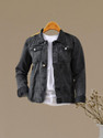 Flaring Full Sleeve Solid Men Denim Jacket