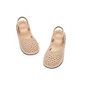 Flaryzone Toddler Girls Sandals Open Toe Flat Flower Girl Dress Shoes
