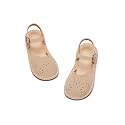 Flaryzone Toddler Girls Sandals Open Toe Flat Flower Girl Dress Shoes
