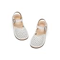 Flaryzone Toddler Girls Sandals Open Toe Flat Flower Girl Dress Shoes