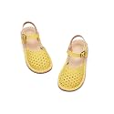 Flaryzone Toddler Girls Sandals Open Toe Flat Flower Girl Dress Shoes
