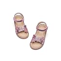 Flaryzone Toddler Girls Sandals Open Toe Flats Flower Girl Dress Shoes