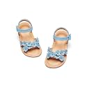 Flaryzone Toddler Girls Sandals Open Toe Flats Flower Girl Dress Shoes